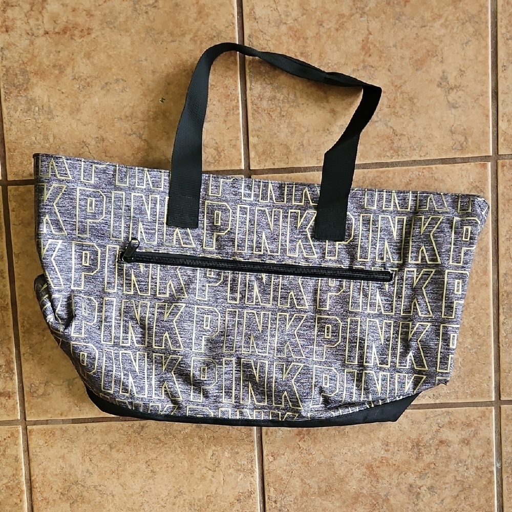 Pink Logo Tote Bag